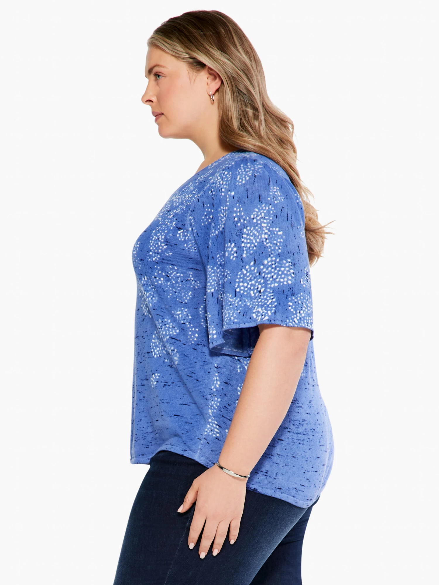 Coastline Coral Sweater BLUE MULTI Coastline Coral Sweater BLUE MULTI -Nic+Zoe S231125WBLTPRODUCT 02 scaled