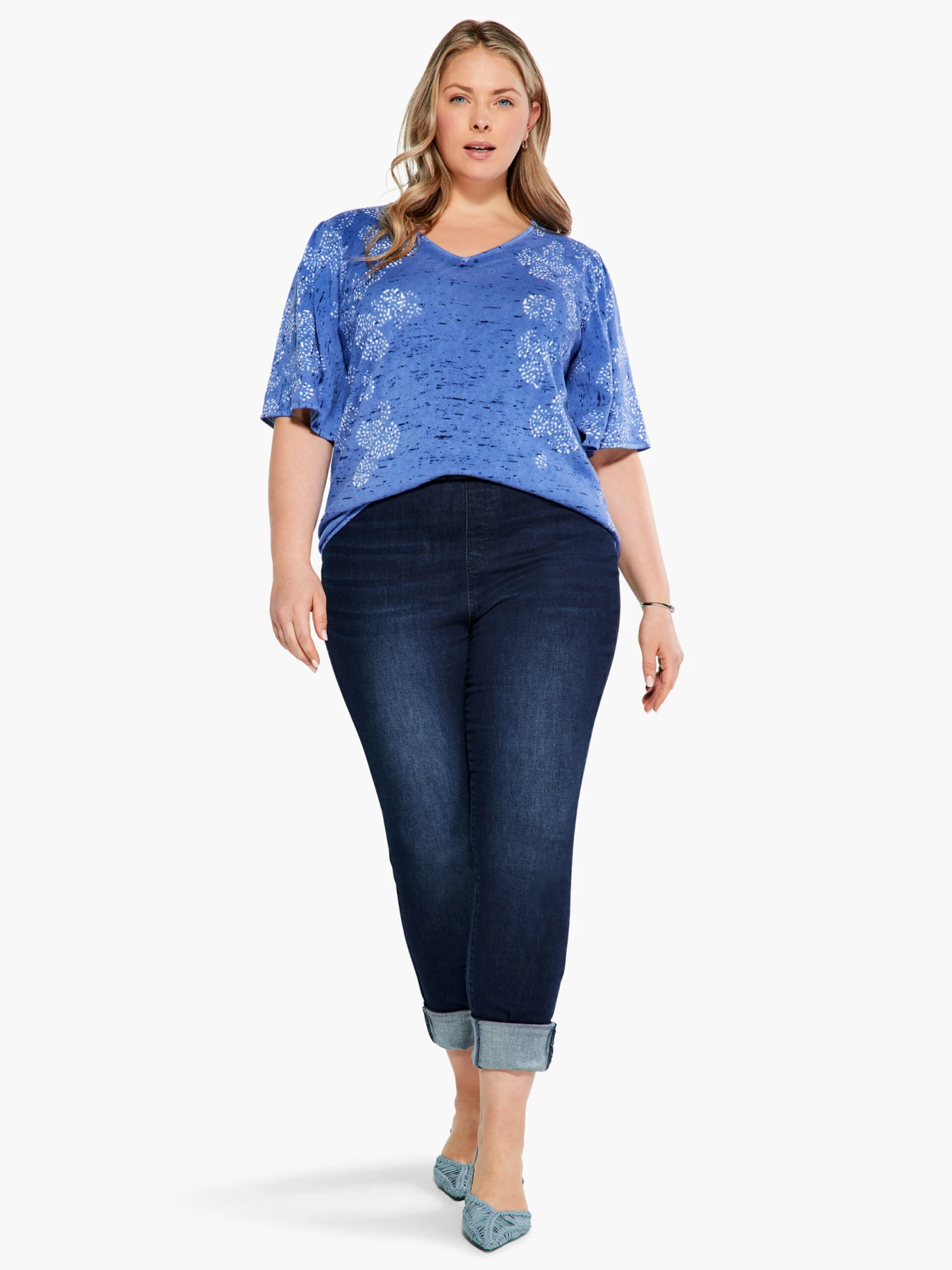 Coastline Coral Sweater BLUE MULTI Coastline Coral Sweater BLUE MULTI -Nic+Zoe S231125WBLTPRODUCT 04 scaled