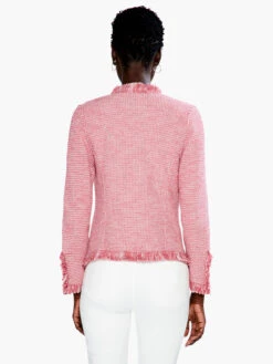 Fringe Mix Knit Jacket DUSTY CEDAR 5 Fringe Mix Knit Jacket DUSTY CEDAR -Nic+Zoe S231133DUCPRODUCT 03