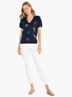 Color Spun Sweater INDIGO MULTI -Nic+Zoe S231142IMIPRODUCT 04