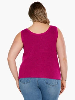 Shaker Knit Tank ORCHID PETAL -Nic+Zoe S231168WORPPRODUCT 03