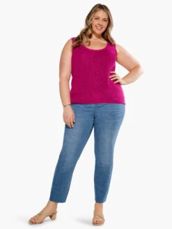 Shaker Knit Tank ORCHID PETAL -Nic+Zoe S231168WORPPRODUCT 04