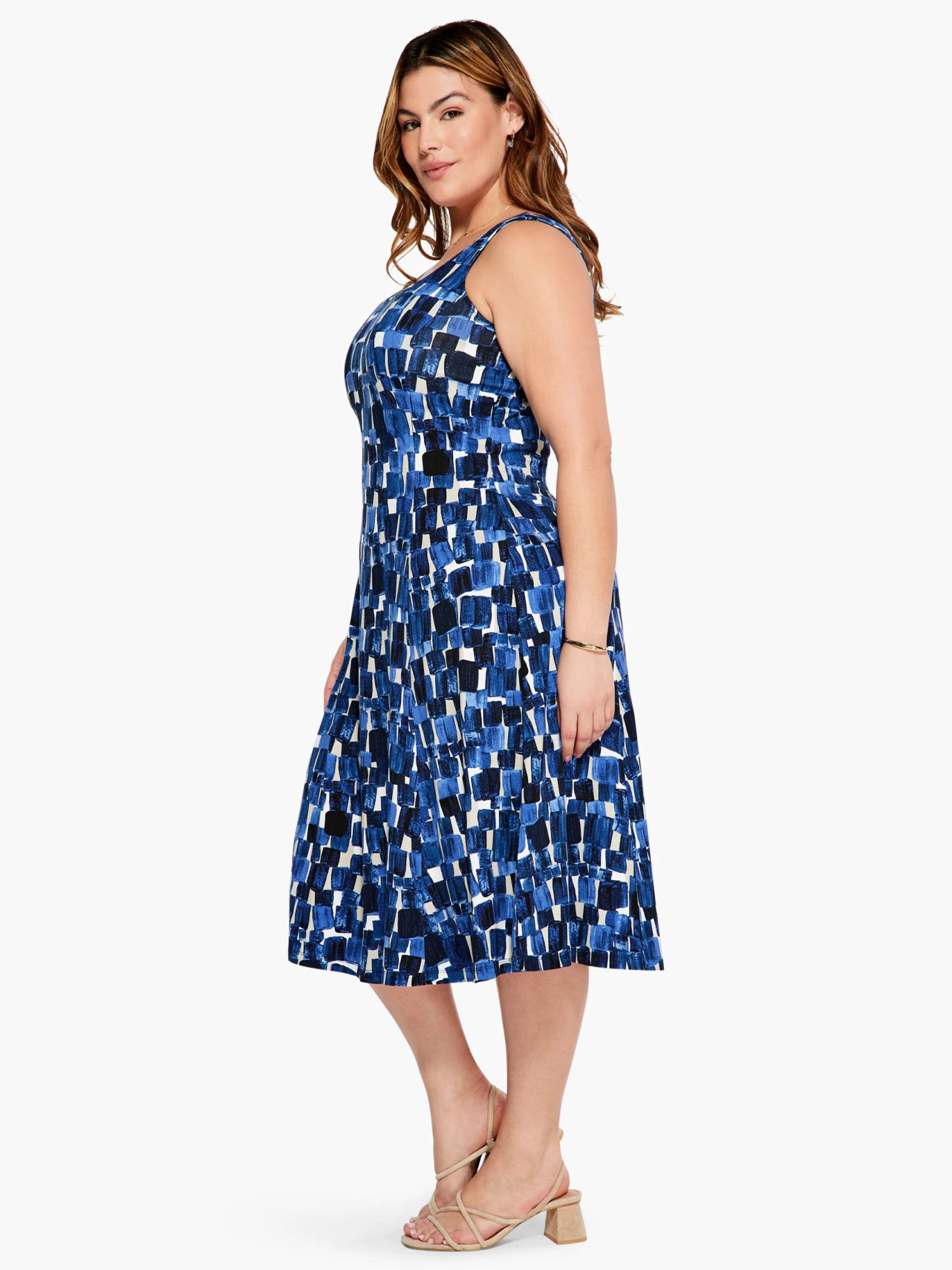 Artist Blocks Dress BLUE MULTI Artist Blocks Dress BLUE MULTI -Nic+Zoe S231249WBLTPRODUCT 02 scaled