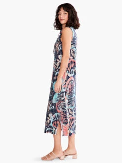 Batik Stamp Dress INDIGO MULTI -Nic+Zoe S231251IMIPRODUCT 02