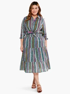 Flower Field Crinkle Shirt PINK MULTI -Nic+Zoe S231614WPKMPRODUCT 04