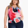 Abstract Art Tank PINK MULTI -Nic+Zoe S231618WPKMPRODUCT 01