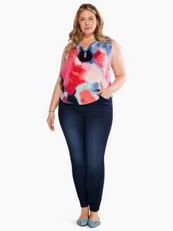 Abstract Art Tank PINK MULTI -Nic+Zoe S231618WPKMPRODUCT 04