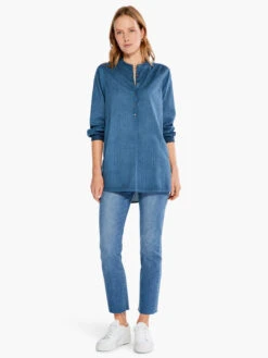 Garden Shirt INDIGO MULTI 5 Garden Shirt INDIGO MULTI -Nic+Zoe S231621IMIPRODUCT 04