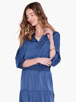 Soft Drape Town Shirt DEEP OCEAN