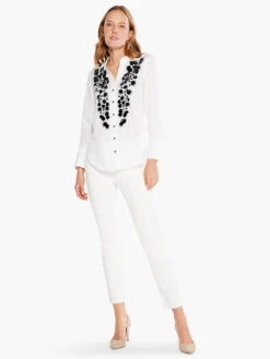 Evening Glam Shirt PAPER WHITE -Nic+Zoe S231639PWHPRODUCT 04