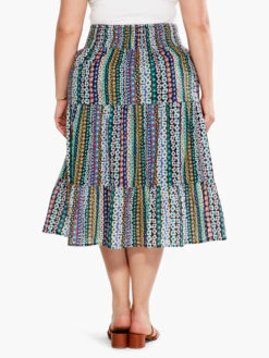 Flower Field Skirt PINK MULTI 4 Flower Field Skirt PINK MULTI -Nic+Zoe S231700WPKMPRODUCT 03