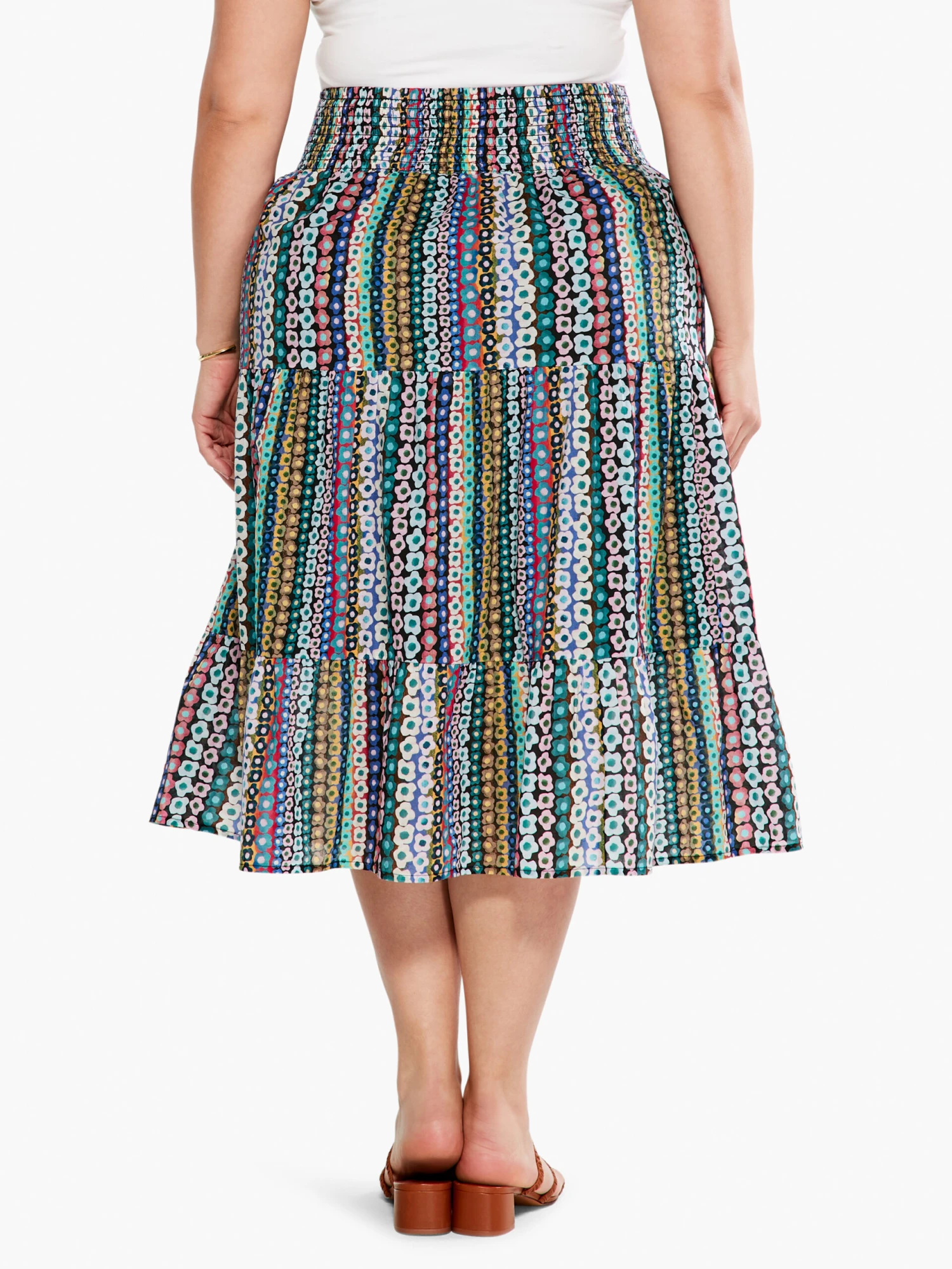 Flower Field Skirt PINK MULTI Flower Field Skirt PINK MULTI -Nic+Zoe S231700WPKMPRODUCT 03 scaled