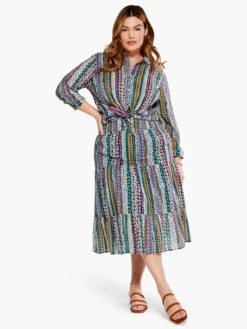 Flower Field Skirt PINK MULTI 5 Flower Field Skirt PINK MULTI -Nic+Zoe S231700WPKMPRODUCT 04