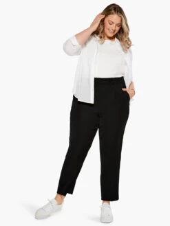 Smart Look Relaxed Trouser BLACK ONYX -Nic+Zoe S231827WBLXPRODUCT 04