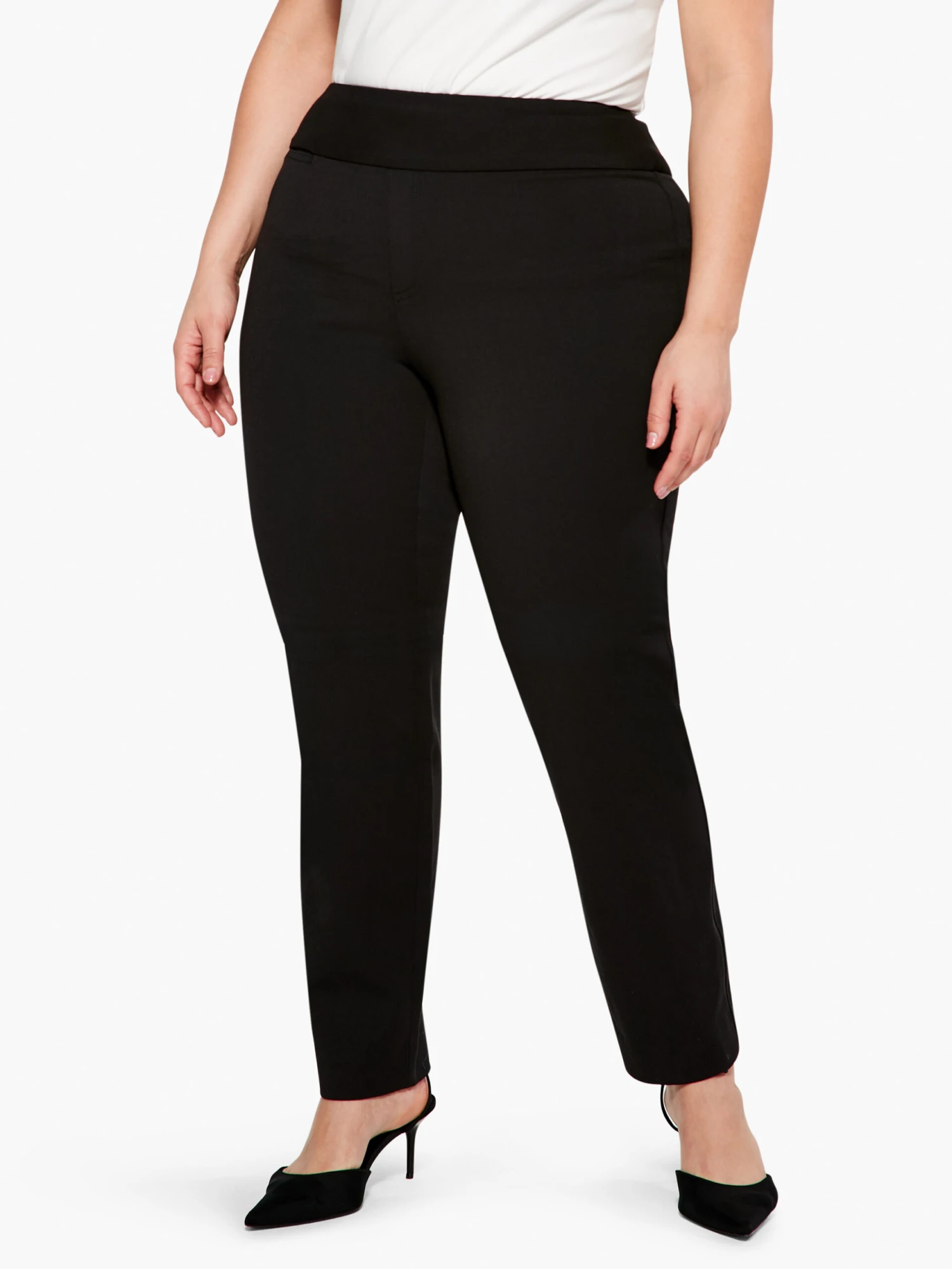 Work It Straight-Leg Trouser BLACK ONYX Work It Straight-Leg Trouser BLACK ONYX -Nic+Zoe S231867WBLXPRODUCT 01 scaled