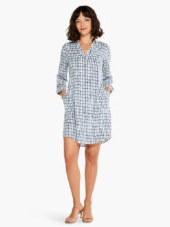 Lattice Live In Dress BLUE MULTI -Nic+Zoe S231915BLTPRODUCT 04