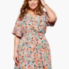 Punchy Petals Dress ORANGE MULTI 1 Punchy Petals Dress ORANGE MULTI -Nic+Zoe S231916WORMPRODUCT 01