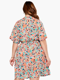 Punchy Petals Dress ORANGE MULTI 4 Punchy Petals Dress ORANGE MULTI -Nic+Zoe S231916WORMPRODUCT 03