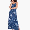 Vintage Botanical Slip Dress BLUE MULTI -Nic+Zoe S231919BLTPRODUCT 01