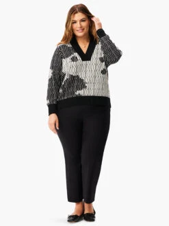 Deep Dive Dusk Sweater BLACK MULTI -Nic+Zoe W231104WBLMPRODUCT 04