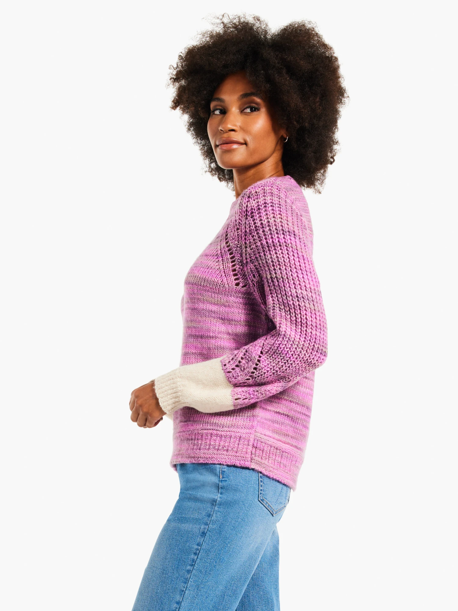 Winter Warmth Sweater PINK MULTI Winter Warmth Sweater PINK MULTI -Nic+Zoe W231109PKMPRODUCT 02 scaled