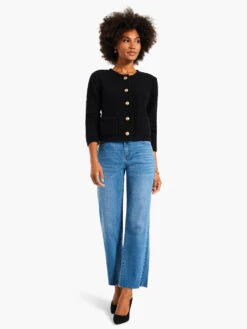 Gilded Texture Sweater Jacket BLACK ONYX 5 Gilded Texture Sweater Jacket BLACK ONYX -Nic+Zoe W231119BLXPRODUCT 04