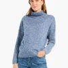 Mix Stitch Sweater BLUE MIX 1 Mix Stitch Sweater BLUE MIX -Nic+Zoe W231124BUXPRODUCT 01