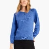 Here And There Sweater GULF -Nic+Zoe W231151GLFPRODUCT 01