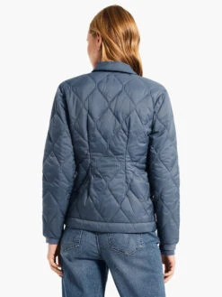 Knit Trim Puffer Jacket BLUE WAVES -Nic+Zoe W231171BLVPRODUCT 03