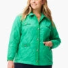 Knit Trim Puffer Jacket FERN -Nic+Zoe W231171WFERPRODUCT 01