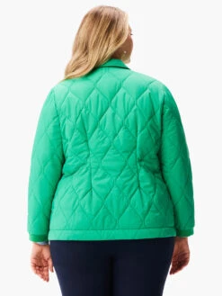 Knit Trim Puffer Jacket FERN 4 Knit Trim Puffer Jacket FERN -Nic+Zoe W231171WFERPRODUCT 03