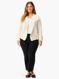 Fringe Mix Knit Jacket METALLIC CREAM MIX -Nic+Zoe W231197WCRXPRODUCT 04