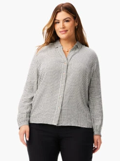 Femme Plaid Shirt BLACK MULTI