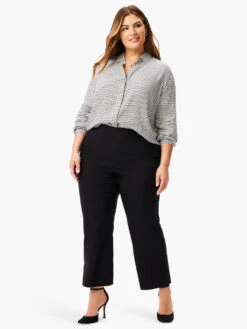 Femme Plaid Shirt BLACK MULTI -Nic+Zoe W231603WBLMPRODUCT 04