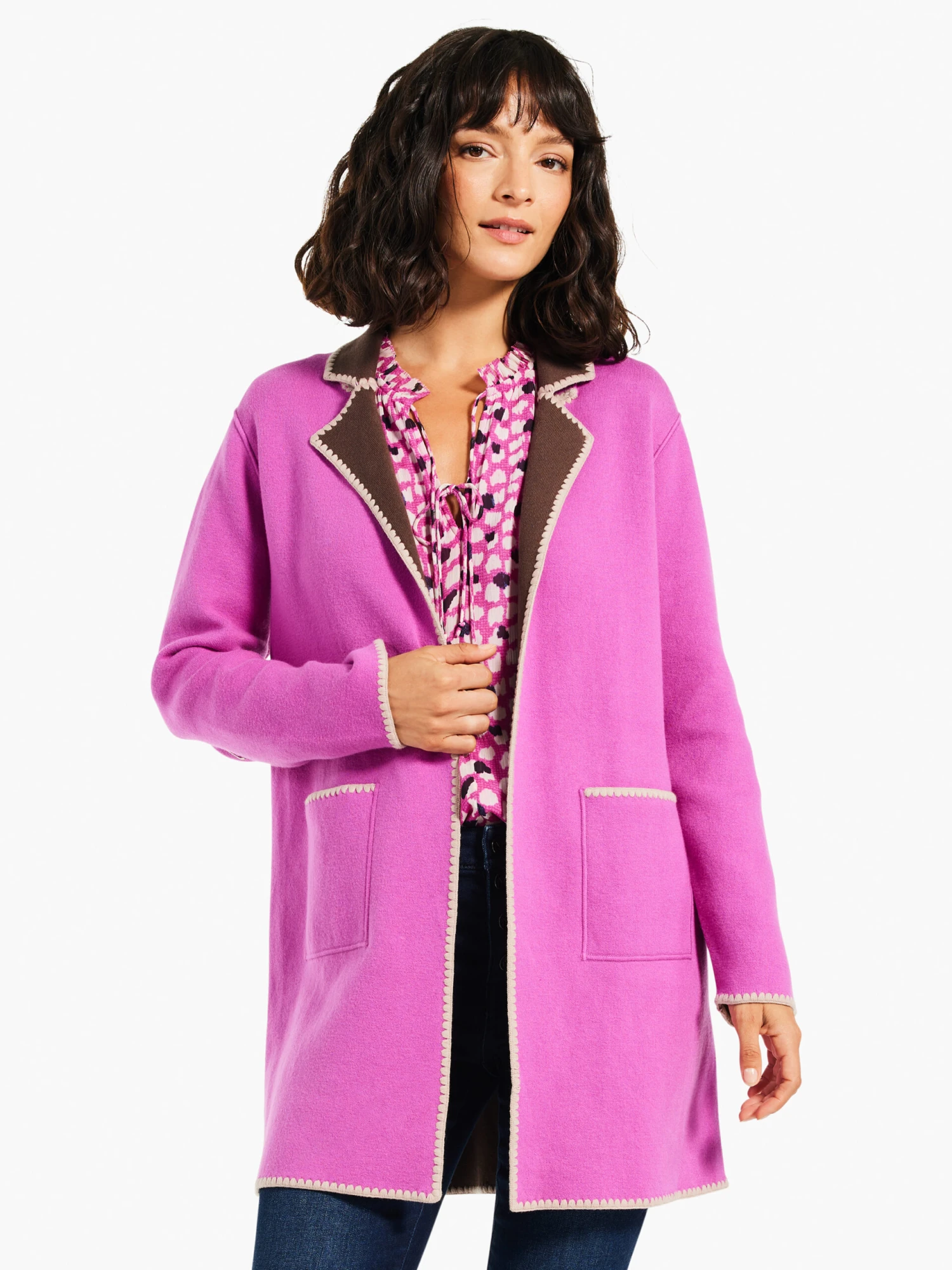 Vivid Dot Top PINK MULTI Vivid Dot Top PINK MULTI -Nic+Zoe W231606PKMPRODUCT 04 scaled